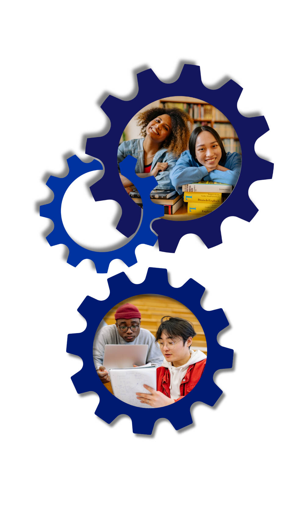 Students working together.
